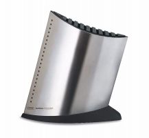 Ship Shape Knife Block Stainless Steel - 10 Slots