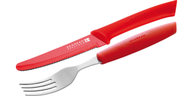 SPECTRUM BY SCANPAN Steak Cutlery Set, Red