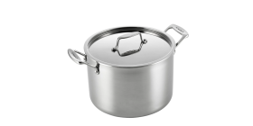 FUSION 5 8 QT Stock Pot with Lid